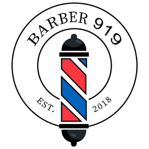 Barber 919 barber pole logo